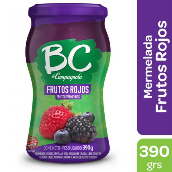 Mermelada BC Frutos Rojos x 390gr