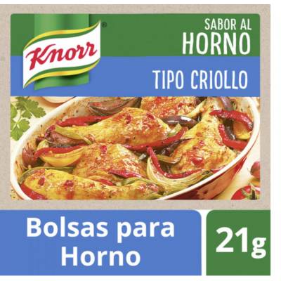 Knorr bolsa saborizada tipo criolla