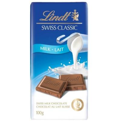 Lindt Swiss tableta clasica leche x 100 gr