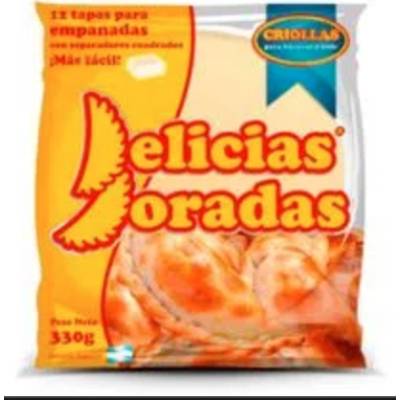 Delicias Doradas tapa de empanada criollas x 500 gr